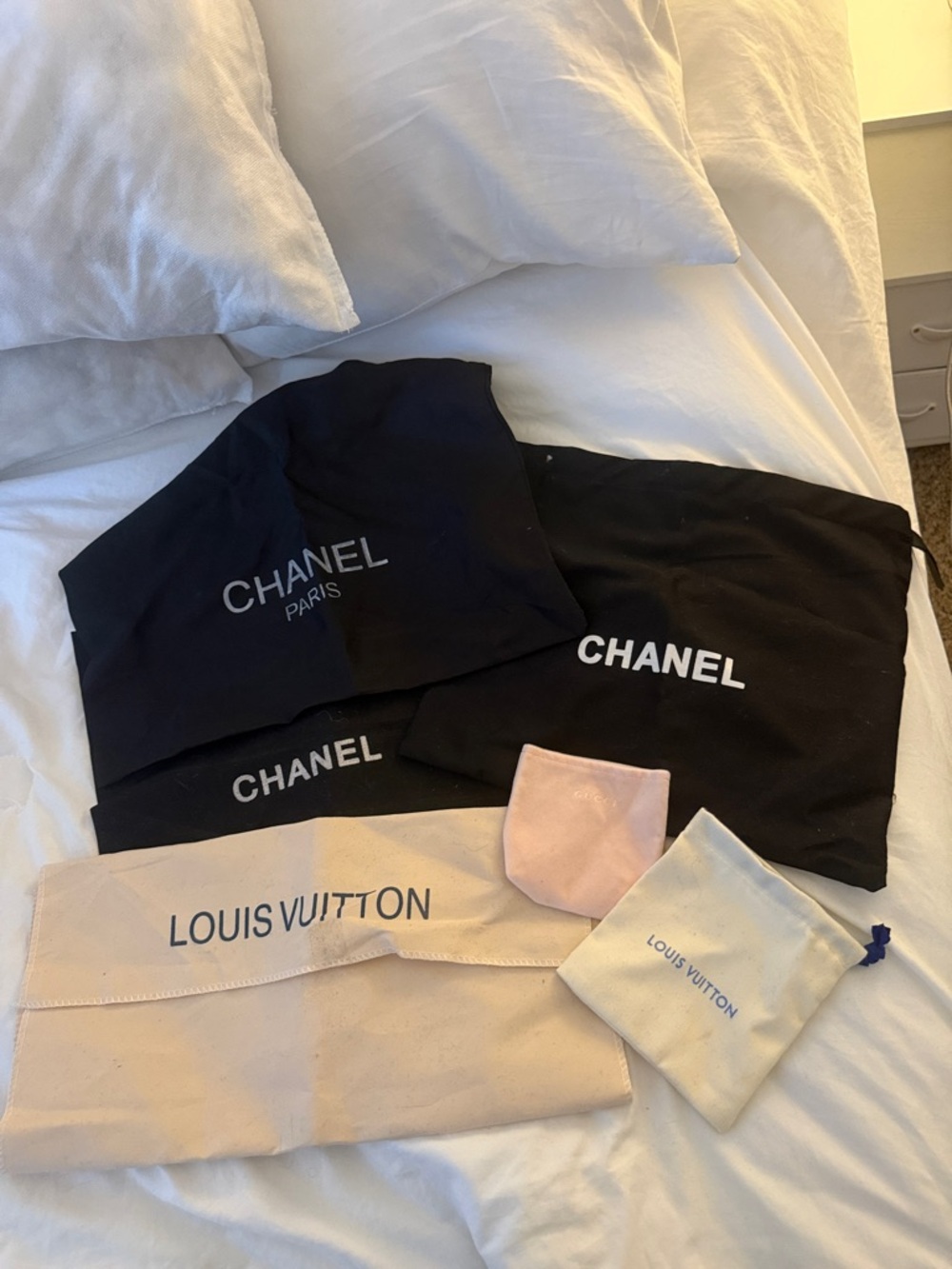 designer dust bags